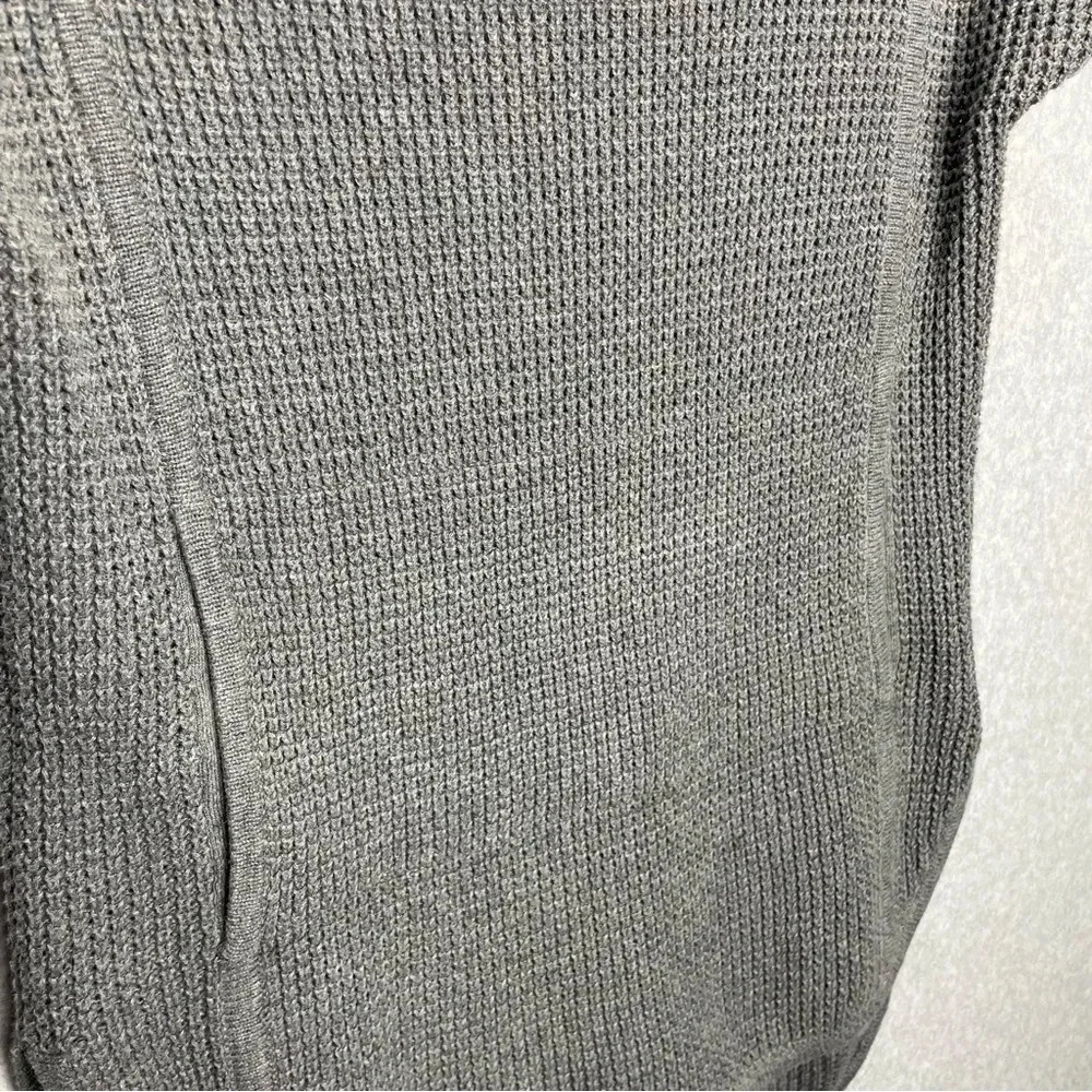 Ugg Shelby Waffle Knit Cotton Gray Cowl Neck Sweater - Picture 4 of 9